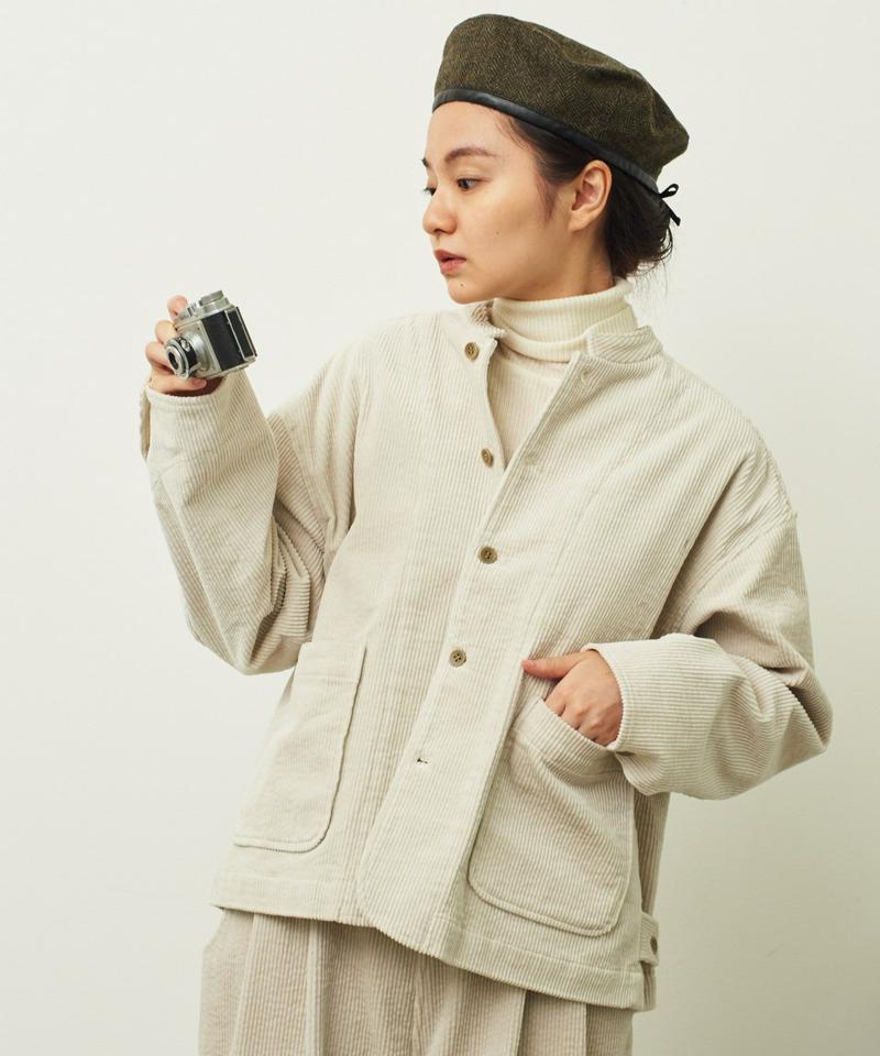 〇mat コーデュロイ スタンドカラージャケット（mat quotidien）