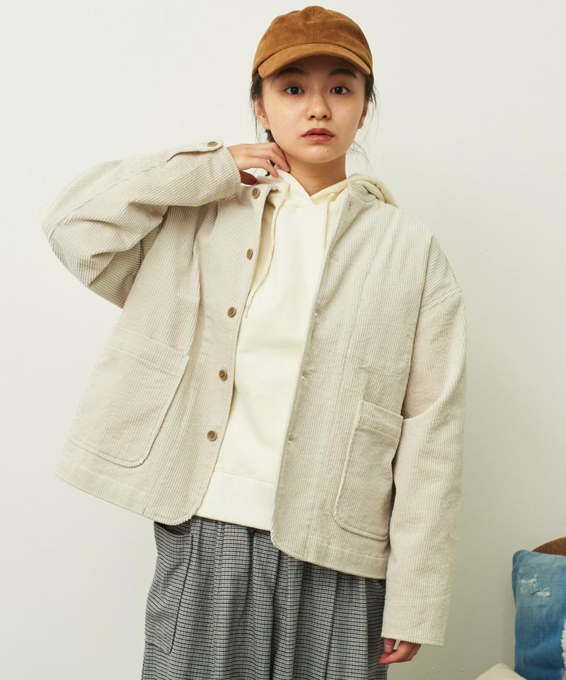 〇mat コーデュロイ スタンドカラージャケット（mat quotidien）