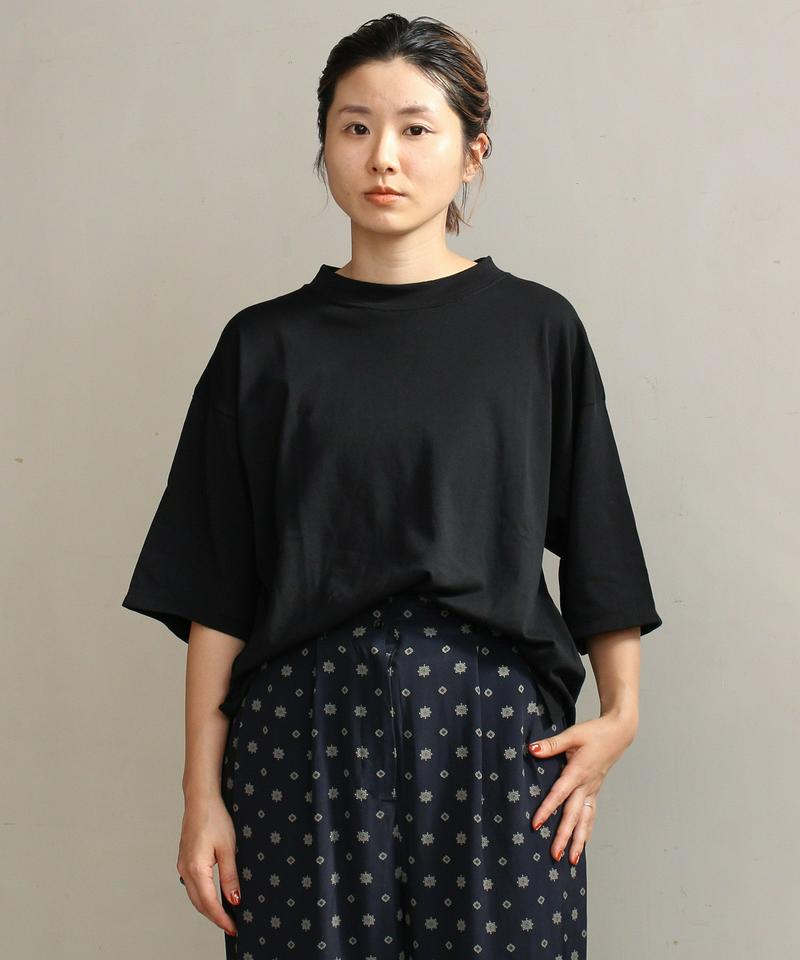 強撚ハイゲージ裏毛ハイネック Tシャツ（note et silence.）