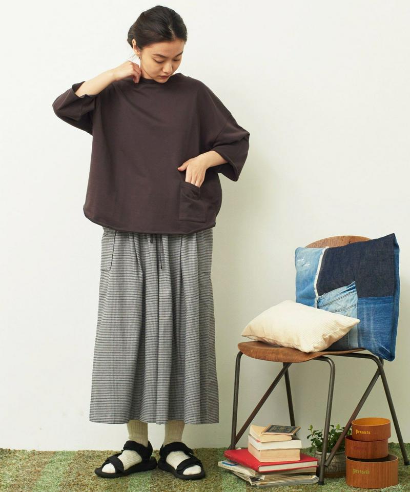 〇mat 60Super裏毛 モックネックポケット付プルオーバー（mat quotidien）