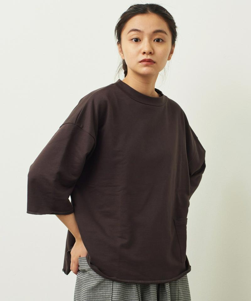 〇mat 60Super裏毛 モックネックポケット付プルオーバー（mat quotidien）