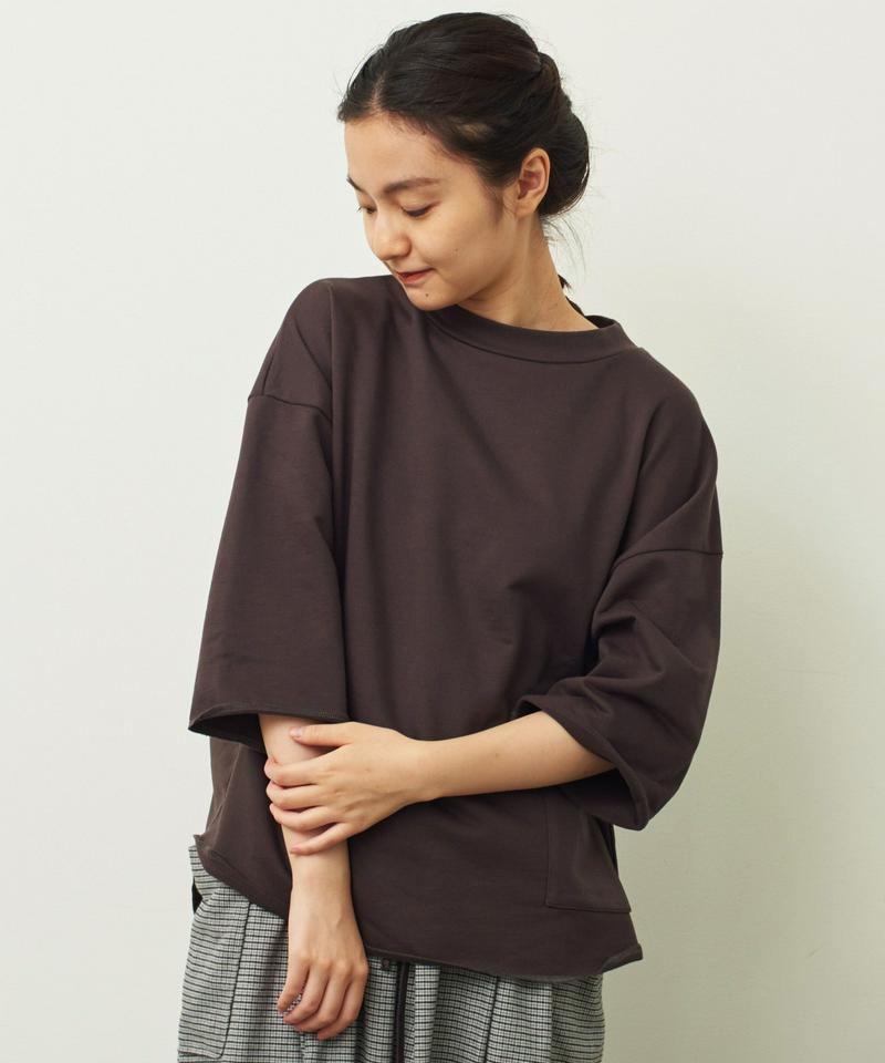 〇mat 60Super裏毛 モックネックポケット付プルオーバー（mat quotidien）
