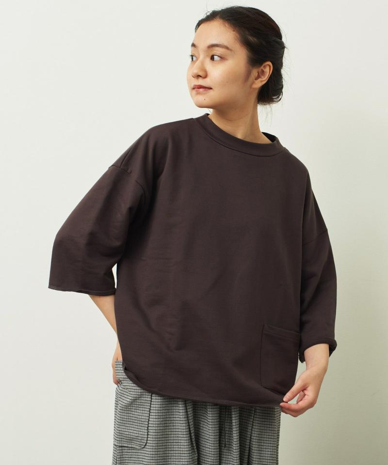 〇mat 60Super裏毛 モックネックポケット付プルオーバー（mat quotidien）