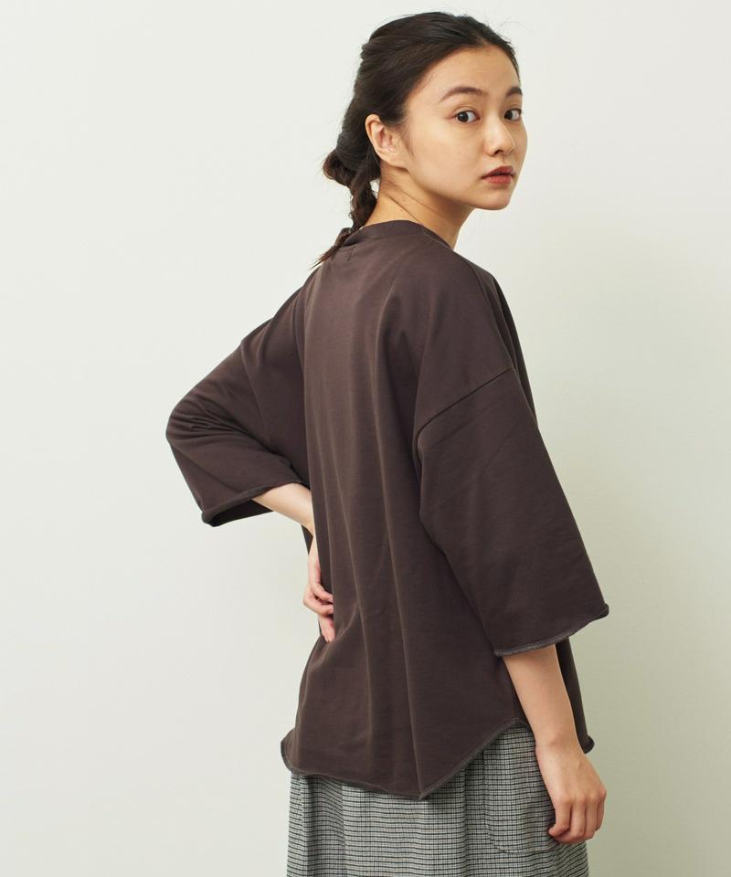 〇mat 60Super裏毛 モックネックポケット付プルオーバー（mat quotidien）