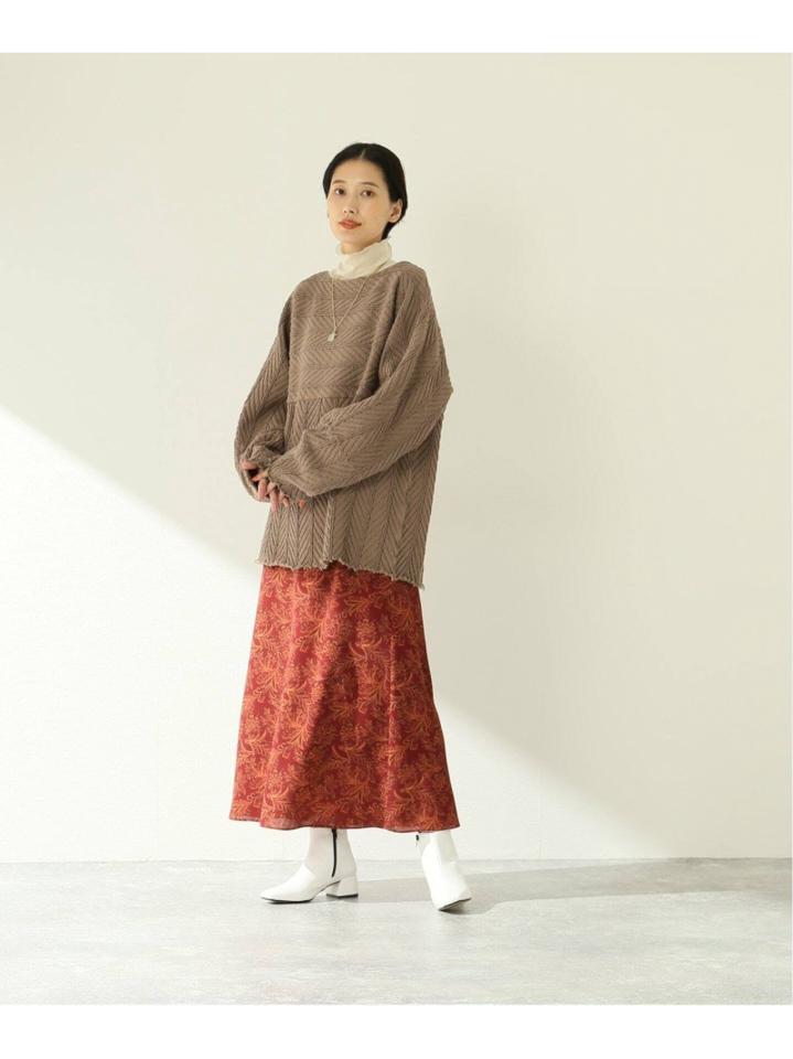 【R JUBILEE/アール ジュビリー】 HERRINGBONE PULLOVER:カットソー