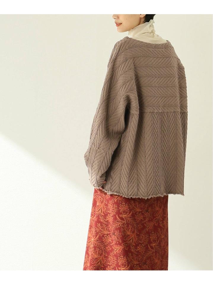 【R JUBILEE/アール ジュビリー】 HERRINGBONE PULLOVER:カットソー