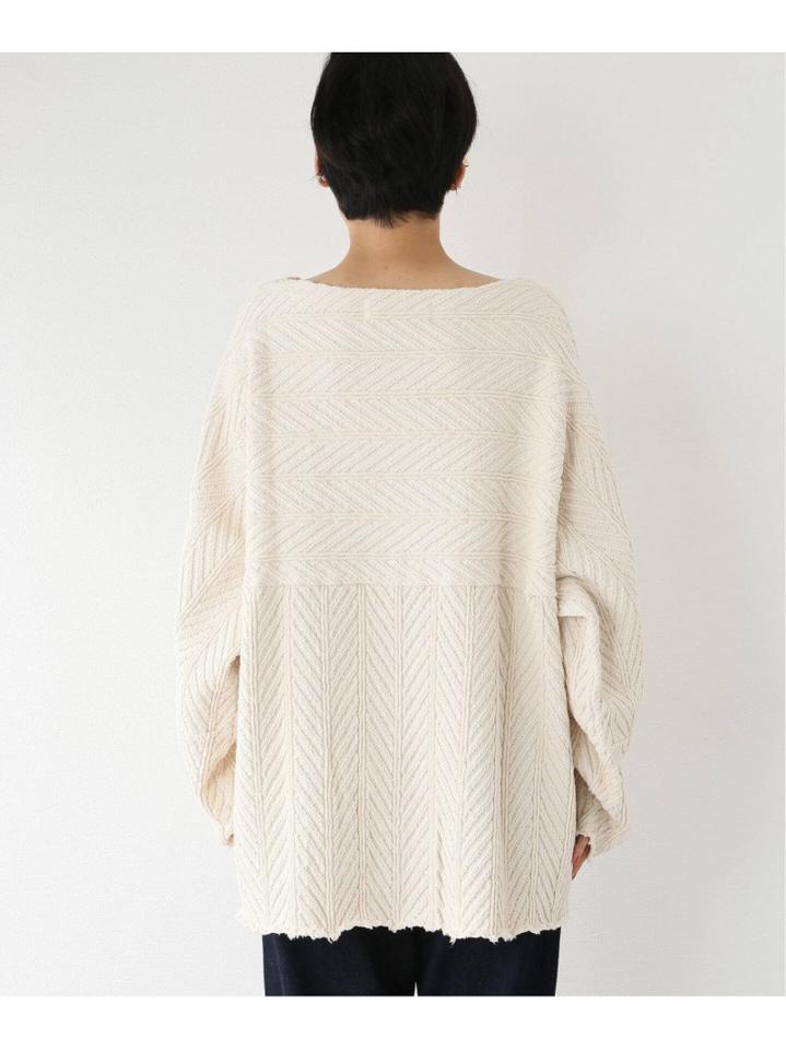 【R JUBILEE/アール ジュビリー】 HERRINGBONE PULLOVER:カットソー