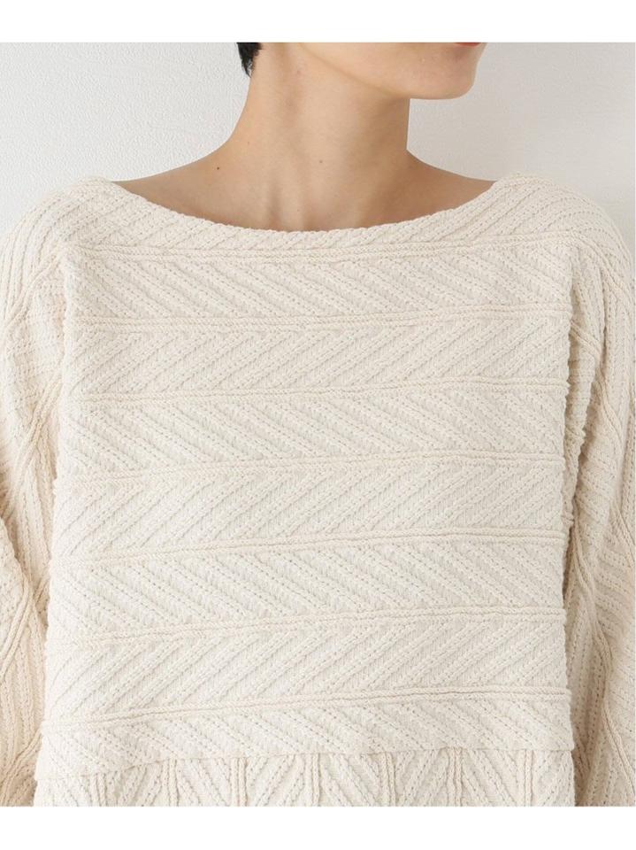 【R JUBILEE/アール ジュビリー】 HERRINGBONE PULLOVER:カットソー