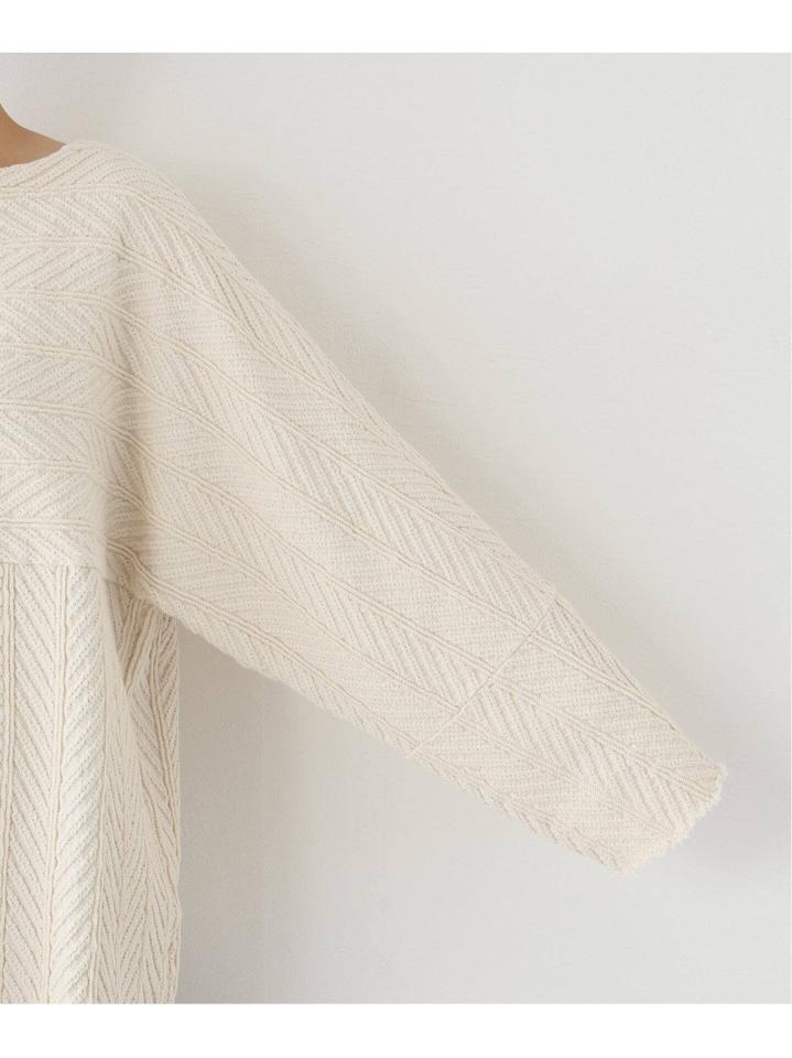 【R JUBILEE/アール ジュビリー】 HERRINGBONE PULLOVER:カットソー