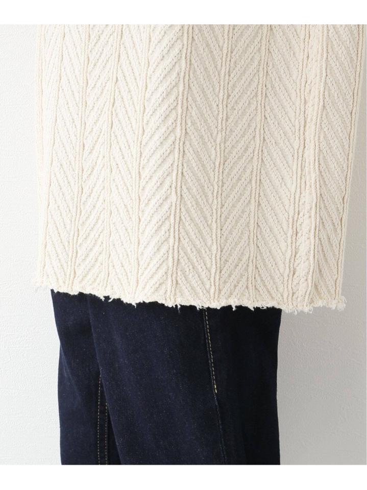 【R JUBILEE/アール ジュビリー】 HERRINGBONE PULLOVER:カットソー