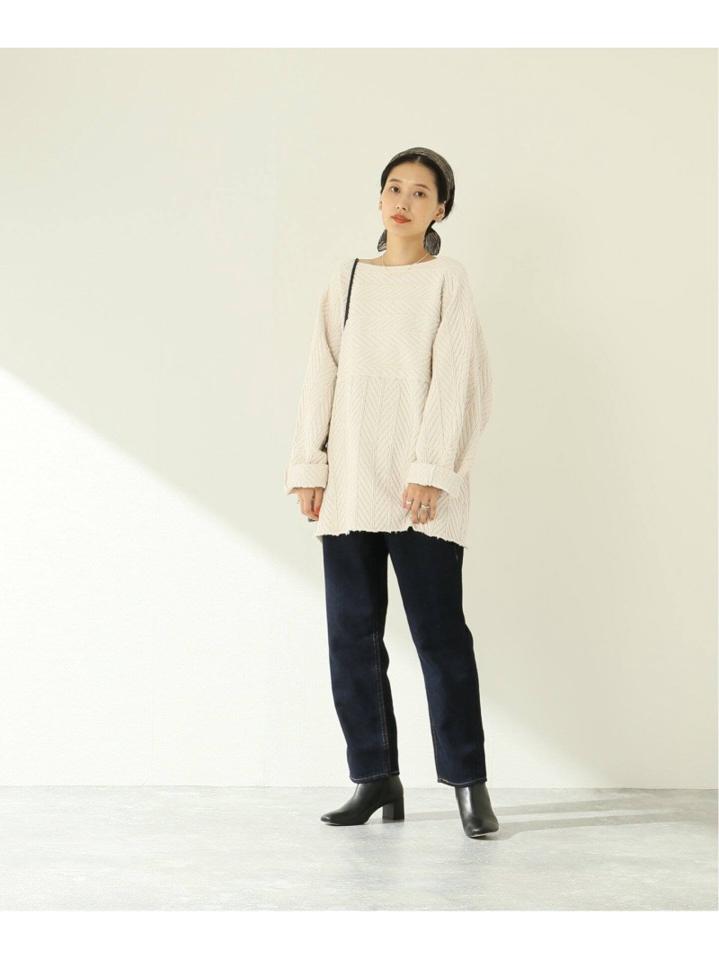 【R JUBILEE/アール ジュビリー】 HERRINGBONE PULLOVER:カットソー
