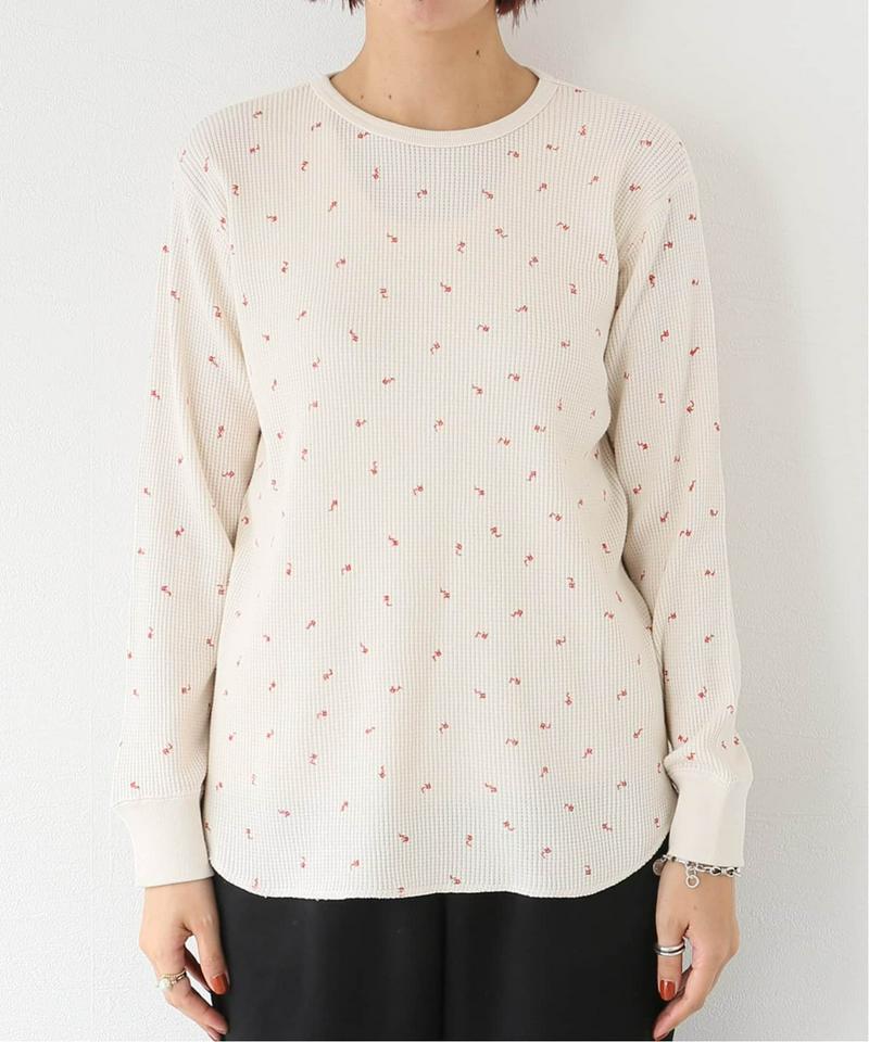 ヴィンテージロゴプリントワッフルTEE◆（JOURNAL STANDARD relume）