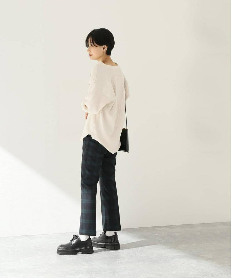 《追加》【CLANE/クラネ】HEAVY RIB V NECK TOPS：カットソー◆2（JOURNAL STANDARD）