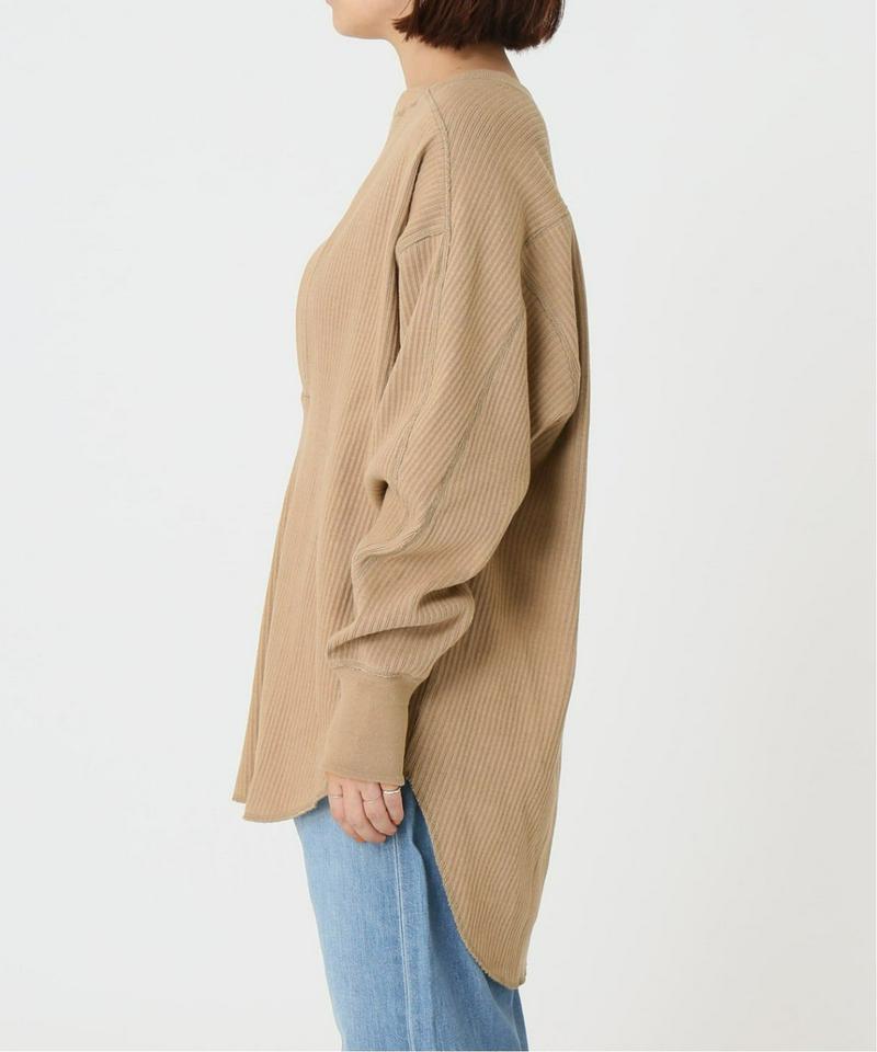 《追加》【CLANE/クラネ】HEAVY RIB V NECK TOPS：カットソー◆2（JOURNAL STANDARD）