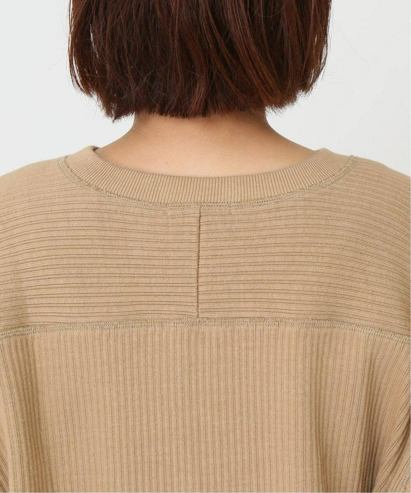 《追加》【CLANE/クラネ】HEAVY RIB V NECK TOPS：カットソー◆2（JOURNAL STANDARD）
