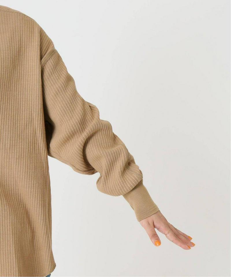 《追加》【CLANE/クラネ】HEAVY RIB V NECK TOPS：カットソー◆2（JOURNAL STANDARD）