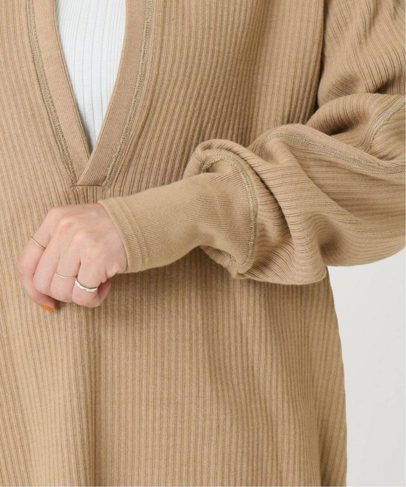 《追加》【CLANE/クラネ】HEAVY RIB V NECK TOPS：カットソー◆2（JOURNAL STANDARD）