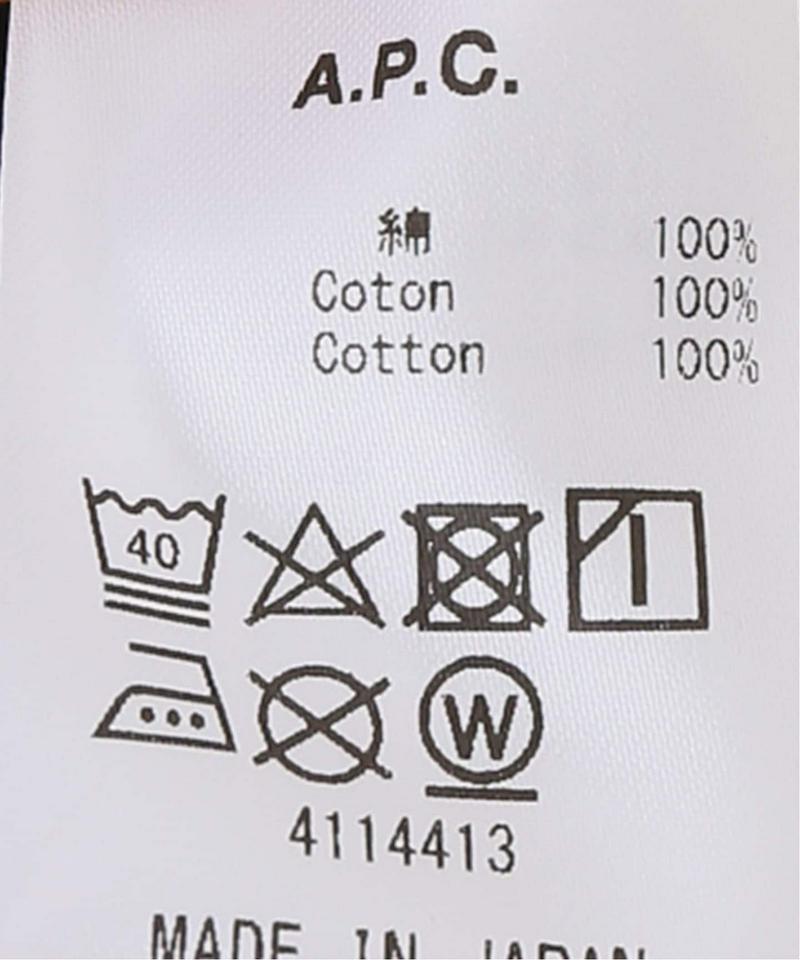 【A.P.C./アーペーセー】A.P.C. T-SHIRT JADE：カットソー（JOURNAL STANDARD relume）