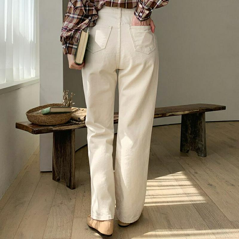 ツータックストレートパンツ・全1色・t61125 レディース【pt】【韓国 ファッション ボトムス ズボン パンツ ロング ロン