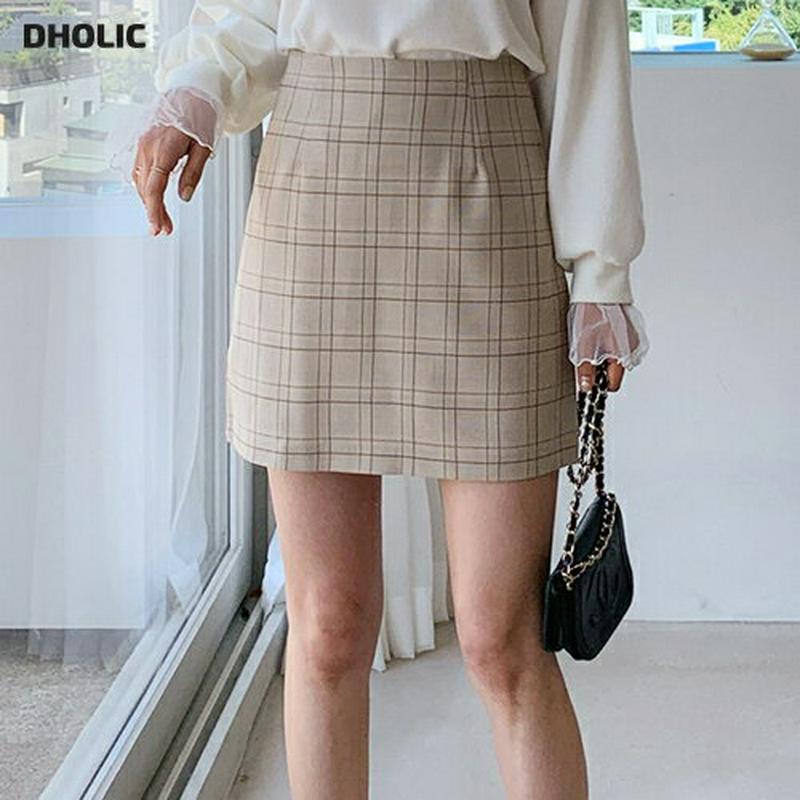 チェックミニスカート・全2色・t61117 レディース【sk】【韓国 ファッション ボトムス スカート ミニ丈 ミニスカート チ