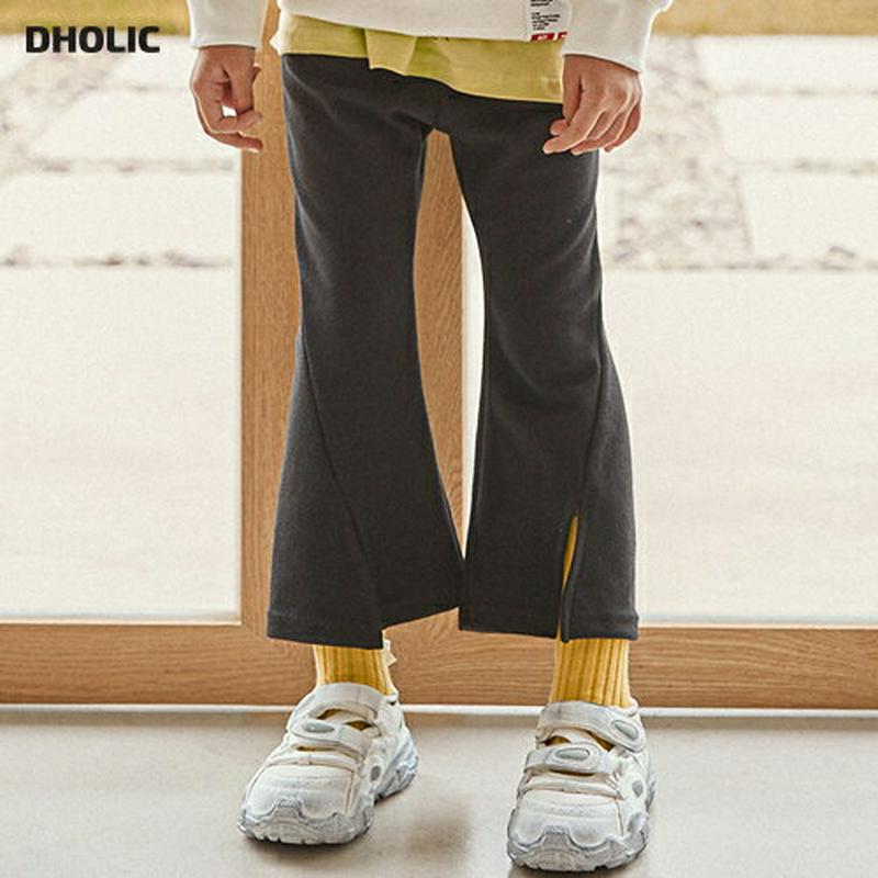 スリットブーツカットパンツ・u06146 キッズ【3~8才】【pt】【パンツ ロングパンツ ズボン ボトムス ブーツカット スリ