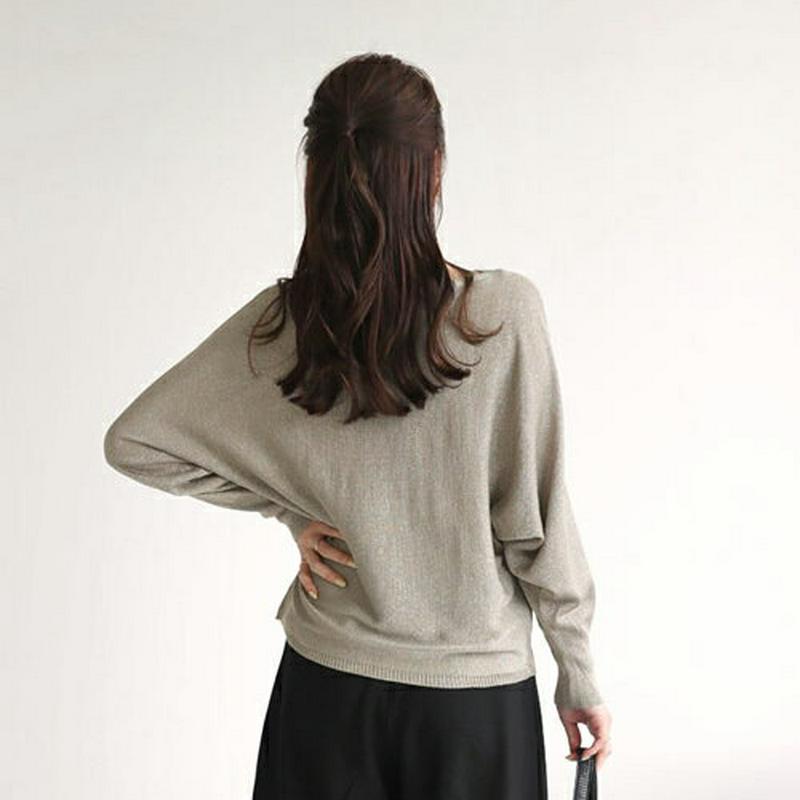 グリッタードルマンニット・全3色・b64117 レディース【tops】【韓国 ファッション トップス ニット ニットトップス 長