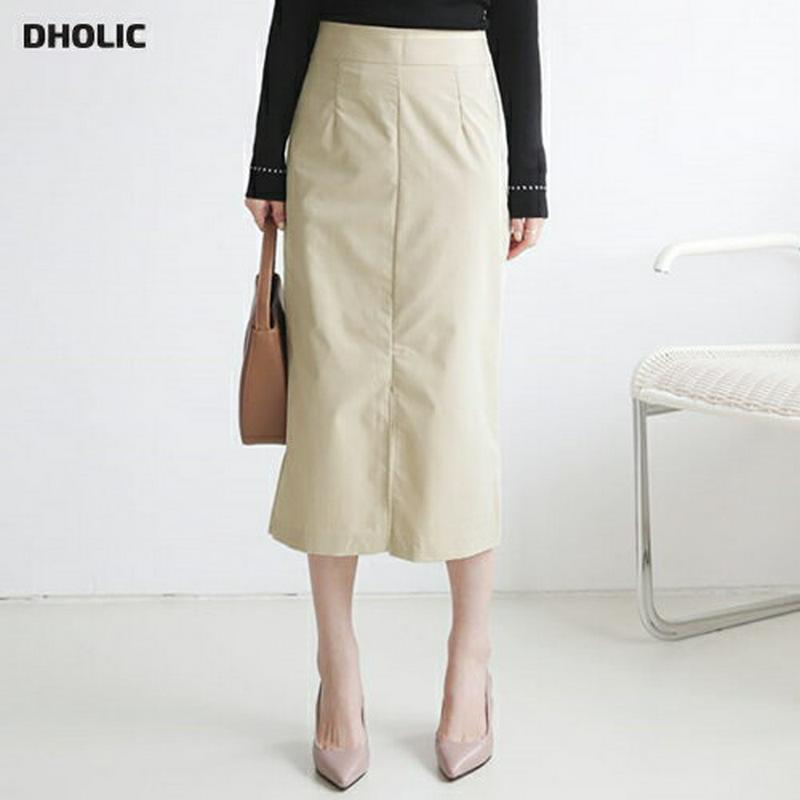 Hラインスカート・全3色・t64129 レディース【sk】【韓国 ファッション ボトムス スカート ロング丈 ロングスカート H