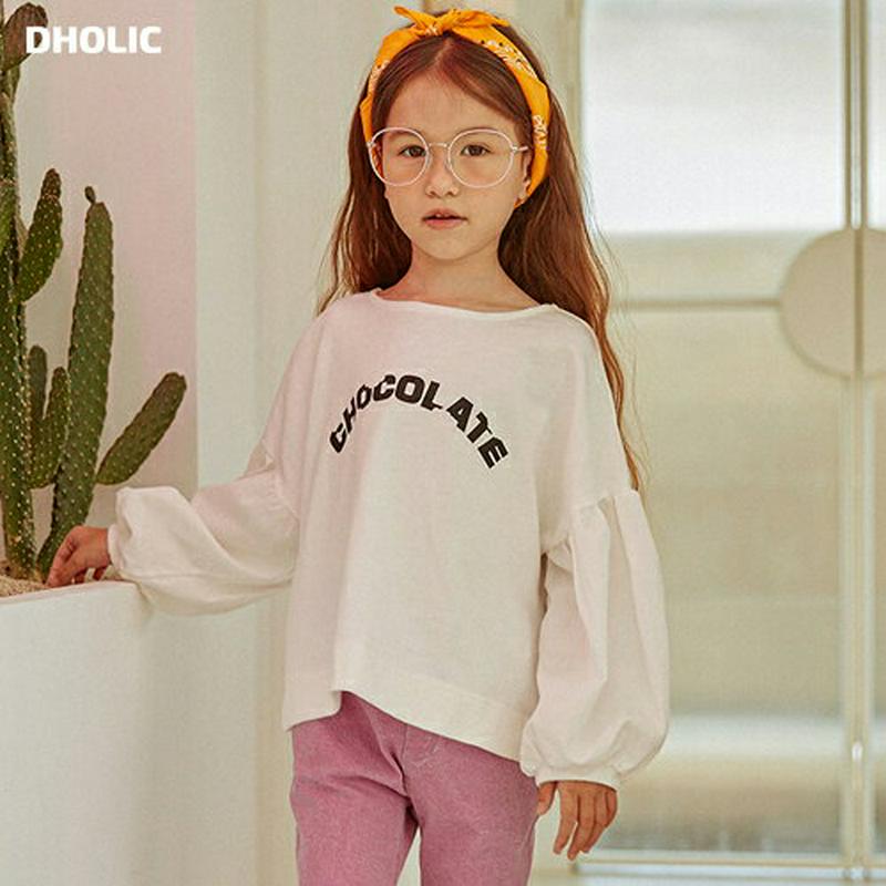 CHOCOLATEバルーンTシャツ・u06061 キッズ【3~8才】【tops】【トップス Tシャツ ロンT 長袖 ロゴ バルー
