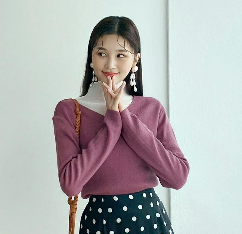 【新作10%OFF】ルーズVネックニット・全5色・b56887 レディース【tops】【韓国 ファッション トップス ニット ニ