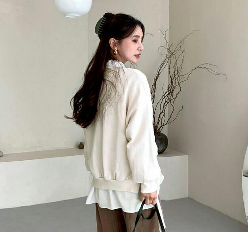 【新作10%OFF】サイドリボンスウェット・全3色・b56896 レディース【tops】【韓国 ファッション トップス スウェッ