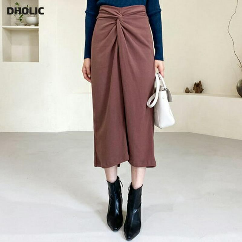 【新作10%OFF】スウェットツイストスカート・全4色・t56878 レディース【sk】【韓国 ファッション ボトムス スカート