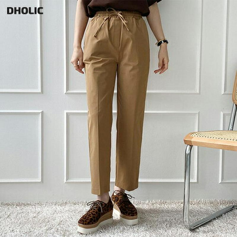【新作10%OFF】ドロストパンツ・全4色・t64213 レディース【pt】【韓国 ファッション ボトムス ズボン パンツ ロン
