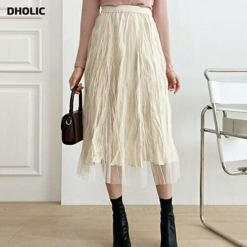 【新作10%OFF】" リバーシブルチュールスカート・全2色・t56902 レディース【sk】【韓国 ファッション ボトムス ス