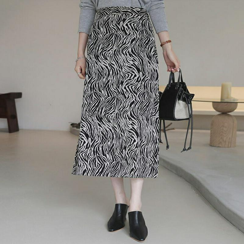 【新作10%OFF】フレアゼブラパターンスカート・全3色・b64219 レディース【sk】【韓国 ファッション ボトムス スカー