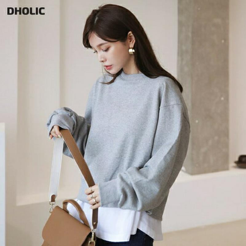 【新作10%OFF】バックスリットスウェット・全3色・t64196 レディース【tops】【韓国 ファッション トップス スウェ
