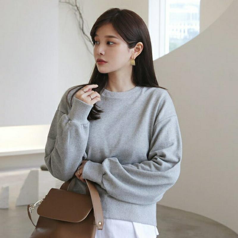 【新作10%OFF】バックスリットスウェット・全3色・t64196 レディース【tops】【韓国 ファッション トップス スウェ
