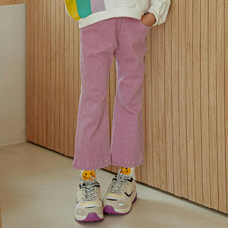 【新作10%OFF】クロップドマカロンパンツ・u06135 キッズ【3~8才】【pt】【パンツ ズボン ボトムス ロングパンツ 