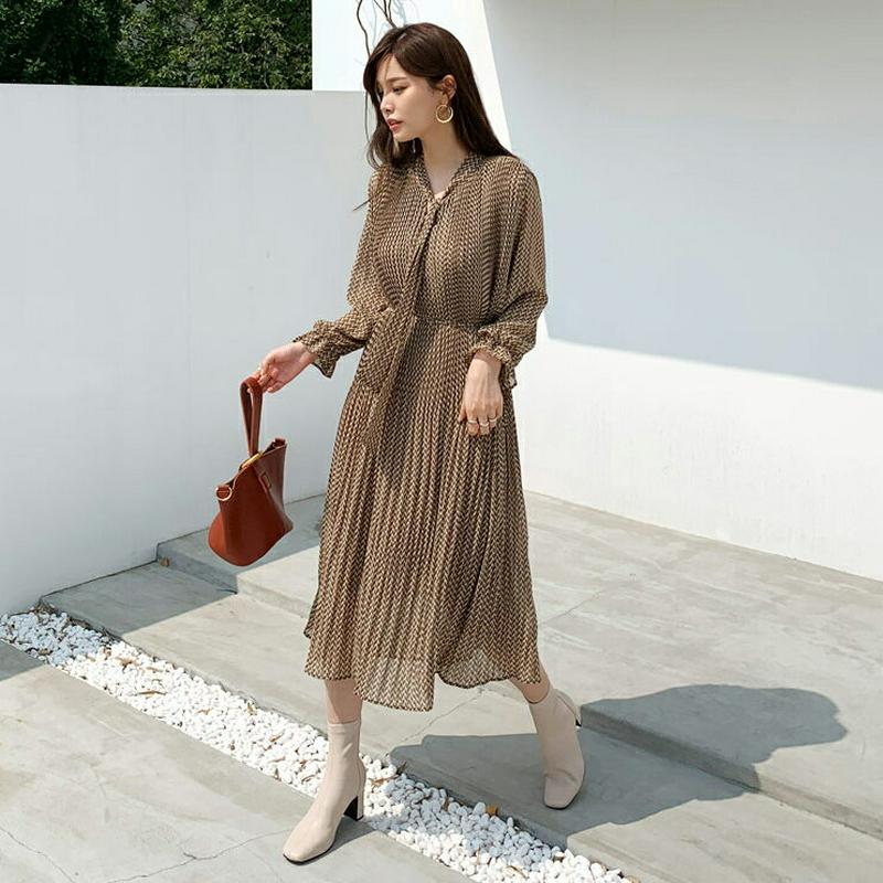 【新作10%OFF】ストラップ付プリーツパターンワンピース・全2色・b64208 レディース【ops】【韓国 ファッション ワン