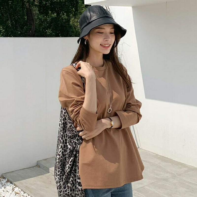 【新作10%OFF】フレアヘムTシャツ・全4色・t64194 レディース【tops】【韓国 ファッション トップス Tシャツ ロ