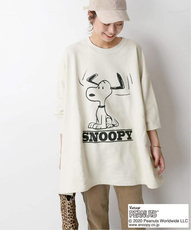 《予約》【PEANUTS】 SNOOPY スリットスウェット◆（JOURNAL STANDARD relume）