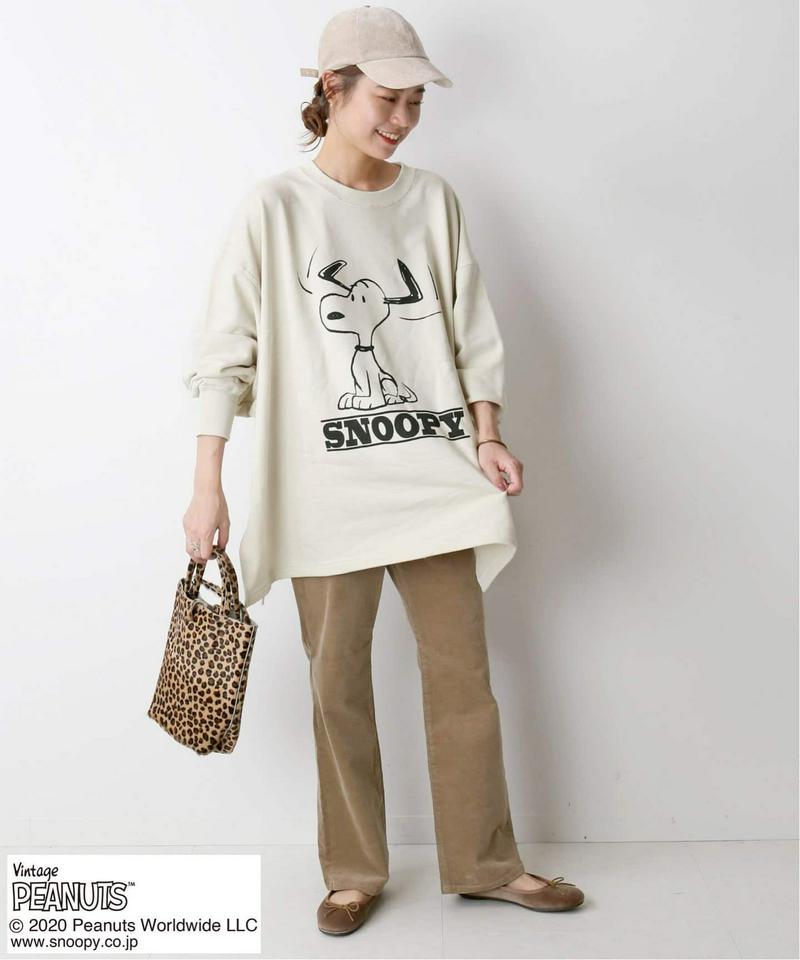 《予約》【PEANUTS】 SNOOPY スリットスウェット◆（JOURNAL STANDARD relume）