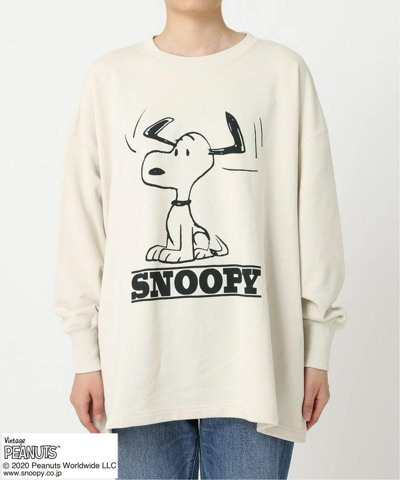 《予約》【PEANUTS】 SNOOPY スリットスウェット◆（JOURNAL STANDARD relume）