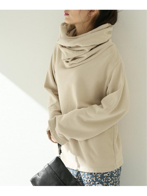 【BLACK CRANE/ブラック・クレーン】 DONUT NECK PULLOVER:カットソー