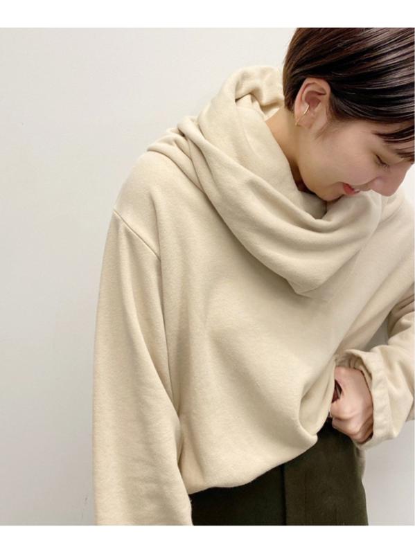 【BLACK CRANE/ブラック・クレーン】 DONUT NECK PULLOVER:カットソー