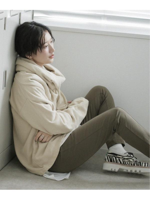 【BLACK CRANE/ブラック・クレーン】 DONUT NECK PULLOVER:カットソー