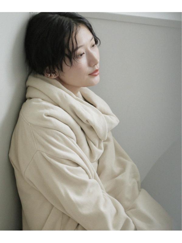 【BLACK CRANE/ブラック・クレーン】 DONUT NECK PULLOVER:カットソー