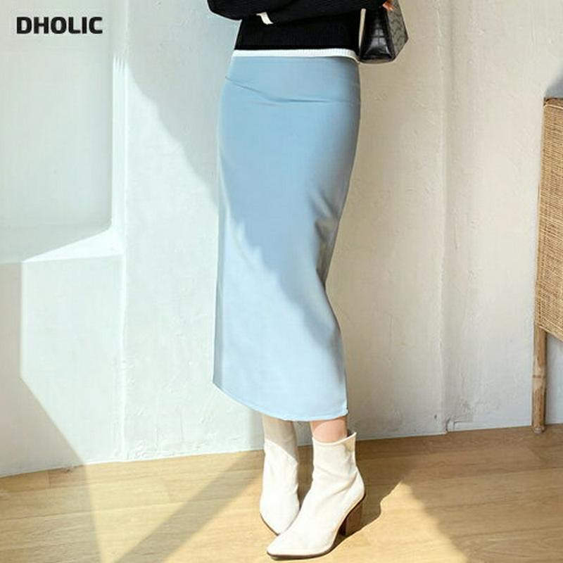 【新作10%OFF】ペンシルスカート・全4色・t55845 レディース【sk】【韓国 ファッション ボトムス スカート ロング丈