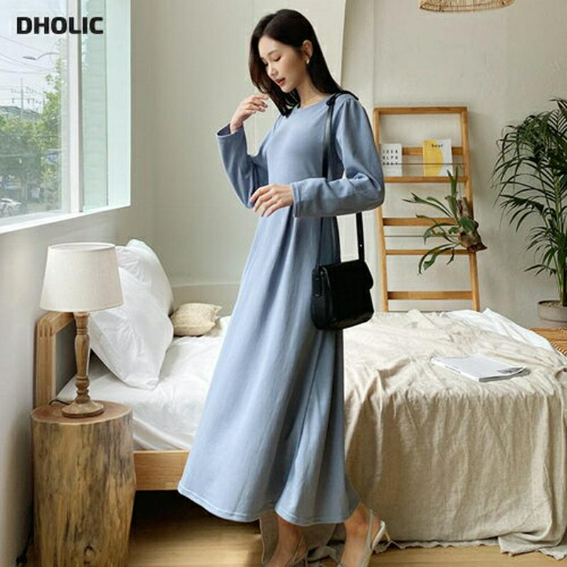 【新作10%OFF】リボンフレアワンピース・全3色・b55833 レディース【ops】【韓国 ファッション ワンピース ロングワ