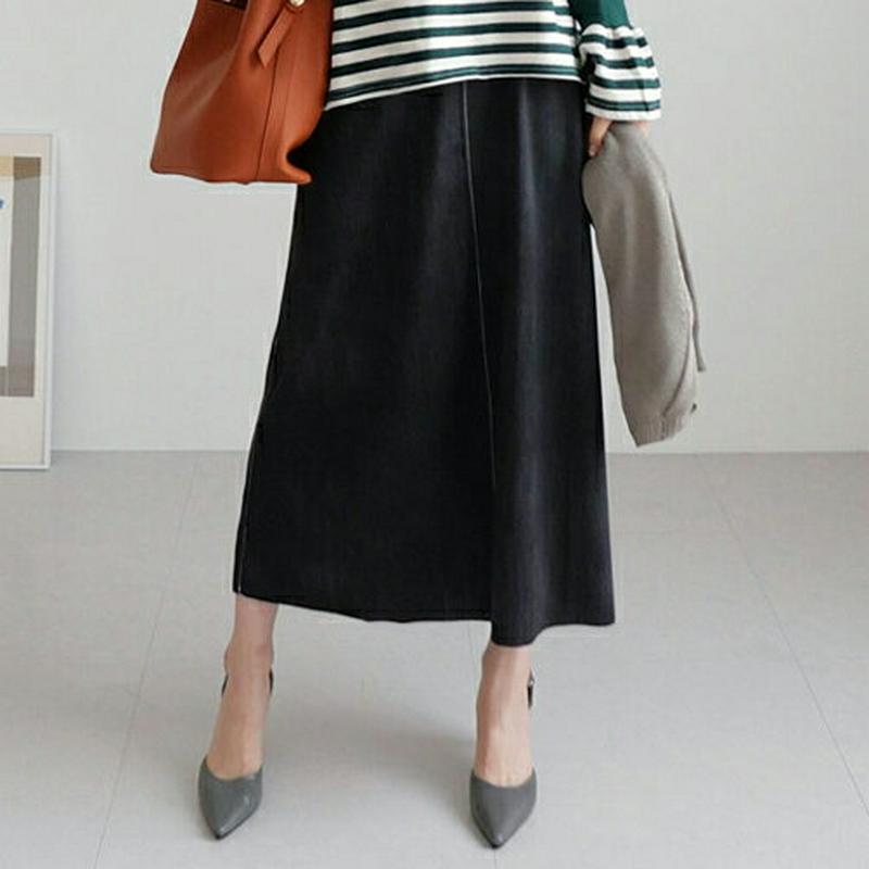 【新作10%OFF】フレアデニムスカート・全2色・b64175 レディース【sk】【韓国 ファッション ボトムス スカート ロン