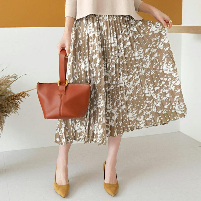 【新作10%OFF】プリーツパターンスカート・全2色・b64170 レディース【sk】【韓国 ファッション ボトムス スカート 